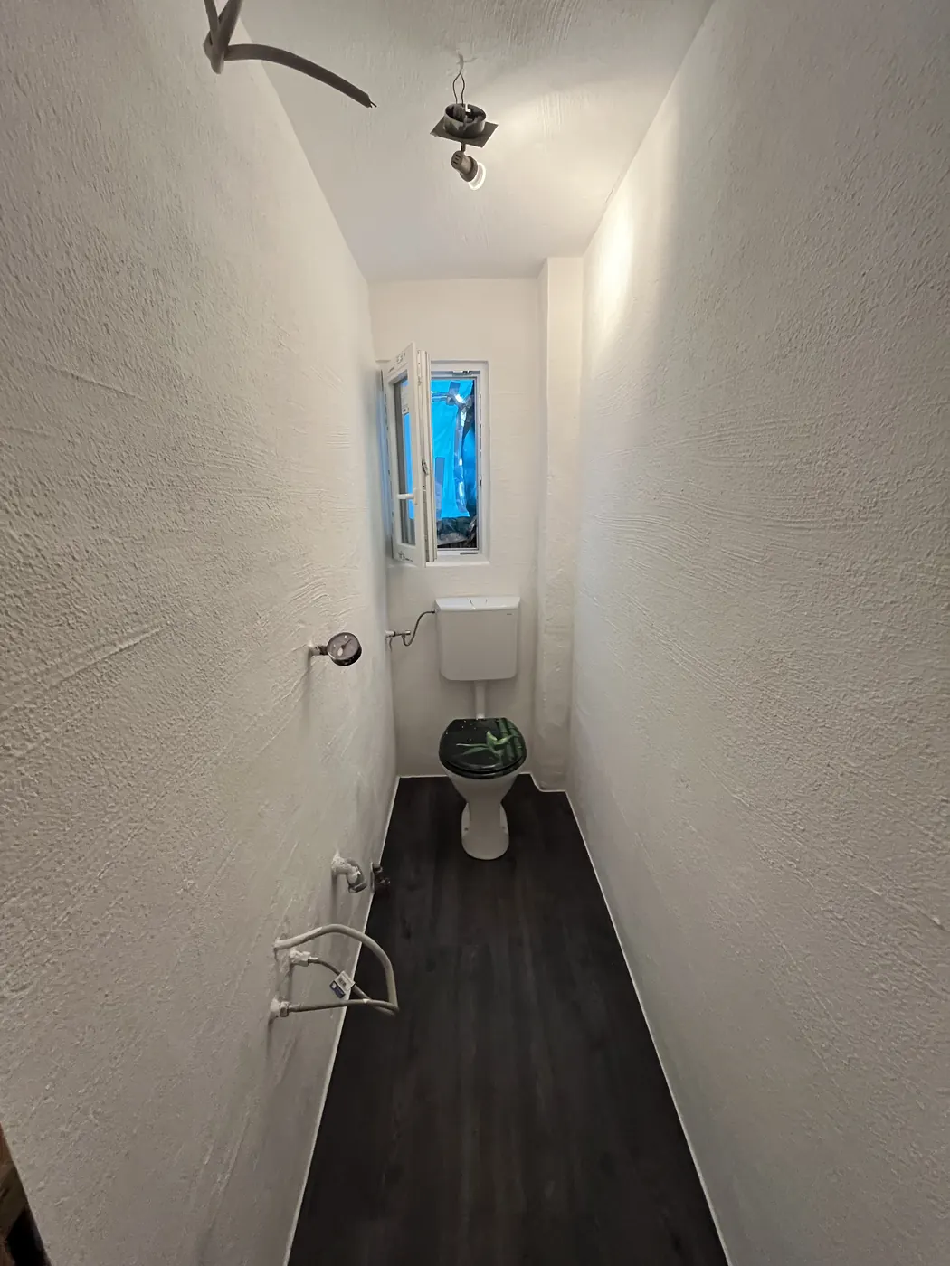 WC während der Renovierung